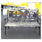 Cast iron park bench