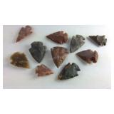 10 arrowheads