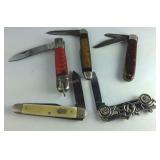 Five pocket knives