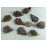 10 arrowheads