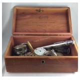 Lane cedar jewelry box with pocket watches