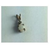 Gold Over Sterling Opal Pendant/Charm