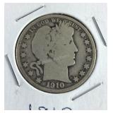 1910 Barber Half Dollar