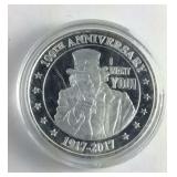 .999 One Ounce "I WANT YOU" Uncle Sam Silver