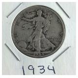 1934 Walking Liberty Half Dollar