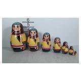 Russian nesting dolls, made in USSR, seven
