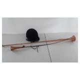 Fox Hunt group, horn, horn shaped crop and helmet
