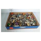 Small flat of costume jewelry