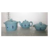 Mid century Cronin Stoneware with tulip pattern