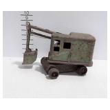 Vintage toy crane excavator