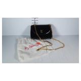 Paloma Picasso small black purse with chain strap