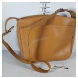 Longchamp leather purse with shoulder strap, not