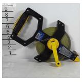 100 foot nylon clad steel measuring tape on reel.