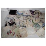 Vintage ladies handkerchiefs,  napkins  and a few