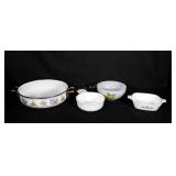 Vintage kitchen dishes: Lincoware Enamel pan,