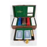 Vintage Griffon Poker Set.