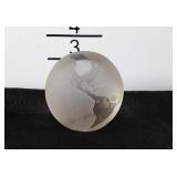 Glass globe paperweight