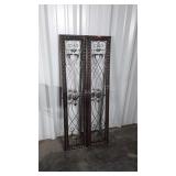Pair of Home Goods metal wall hangings, 10x48"