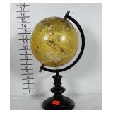 Small desk globe on stand.