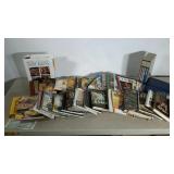 Books and magazines. Mostly cookbooks and recipes.