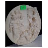 Collector Plate - Ivory Alabaster sculpture style
