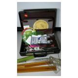 Briefcase with drafting tools. No key for case.