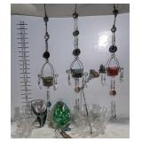 Glass plant root starters, flag glass butterfly