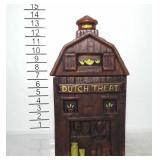 Dutch treat cookie Jar. Lid does have chip on the