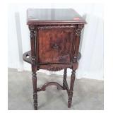 Smokers Stand, copper lined Cabinet Storage, nice