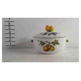 Evesham Vale Royal Worchester bowl with lid.