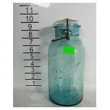 Half gallon BALL jar with lid.