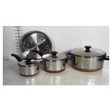 SEARS brand stainless steel cookware  with copper