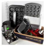 Kitchen Wares, baking pans, cookie cutters, flour