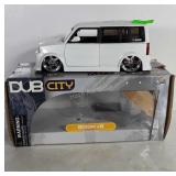 Scion xB made by Dub City. Shows a bit of wear