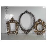 Empty metal frames.  These are a heavier metal.