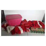 Vintage Santa and Mrs Claus suits, Christmas Tree
