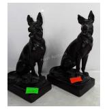 Vintage Paul Herzel German Shepherd Bronze Dog