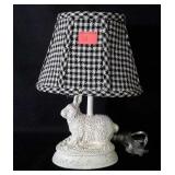 Figural rabbit shaped accent lamp