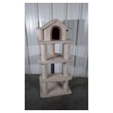 Cat House, 4 story carpet cat pole house