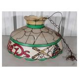 Billards Light fixture, plastic shade, some