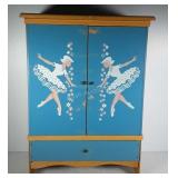 Vintage doll size wardrobe with with ballet