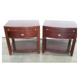 American Drew Nightstands, pull out candle