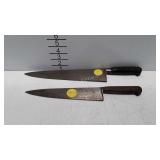 Two Sabatier chef knives
