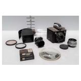 Camera accessories including lenses focusing