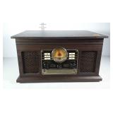 Victrola vintage style record player with FM