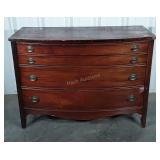 Dixie Furniture Mahogany 3 Drawer Dresser, bow