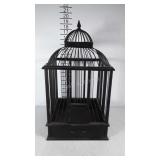 Metal birdcage, for decor use, two front panels