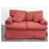 William & Allen Loveseat, pillow back cushions,