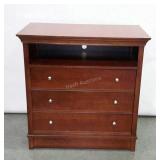 Thomasville Chest, open top over 3 drawers, 36"
