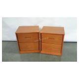 Thomasville Nightstands, 2 drawers each, golden